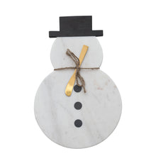 Marble Snowman Cheese Board