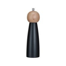 Tall Two-Tone Rubberwood Salt and Pepper Mill