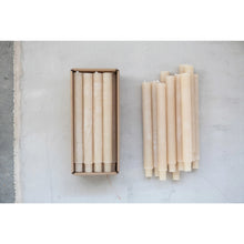 SET of 12 - Cream Unscented Taper Candles