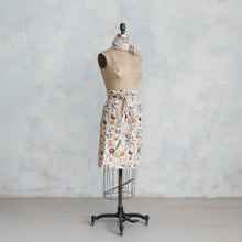 Vegetable Pattern Half Apron w/ Pocket