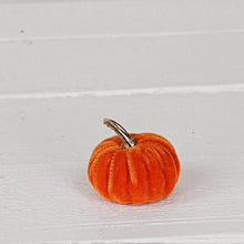 2" Velvet Pumpkins-Orange
