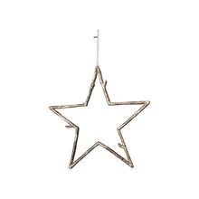 Antique Gold Finish Metal Twig Star Ornament