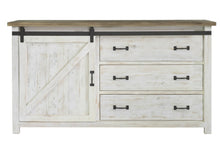 Vintage farmhouse Provence set - Dresser w/ sliding door