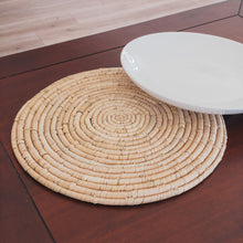 Round Hand Woven Grass Placemat