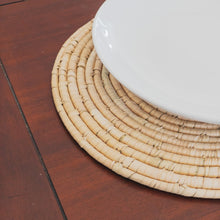 Round Hand Woven Grass Placemat