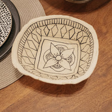 Decorative Hand-Painted Paper Mache Bowl