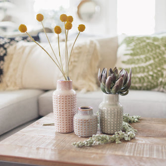 Textured Vases, 3 sizes