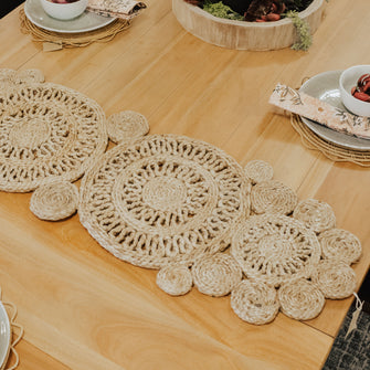 Hand-Woven Jute Table Runner