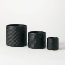 Black Textured Pot, 3 sizes